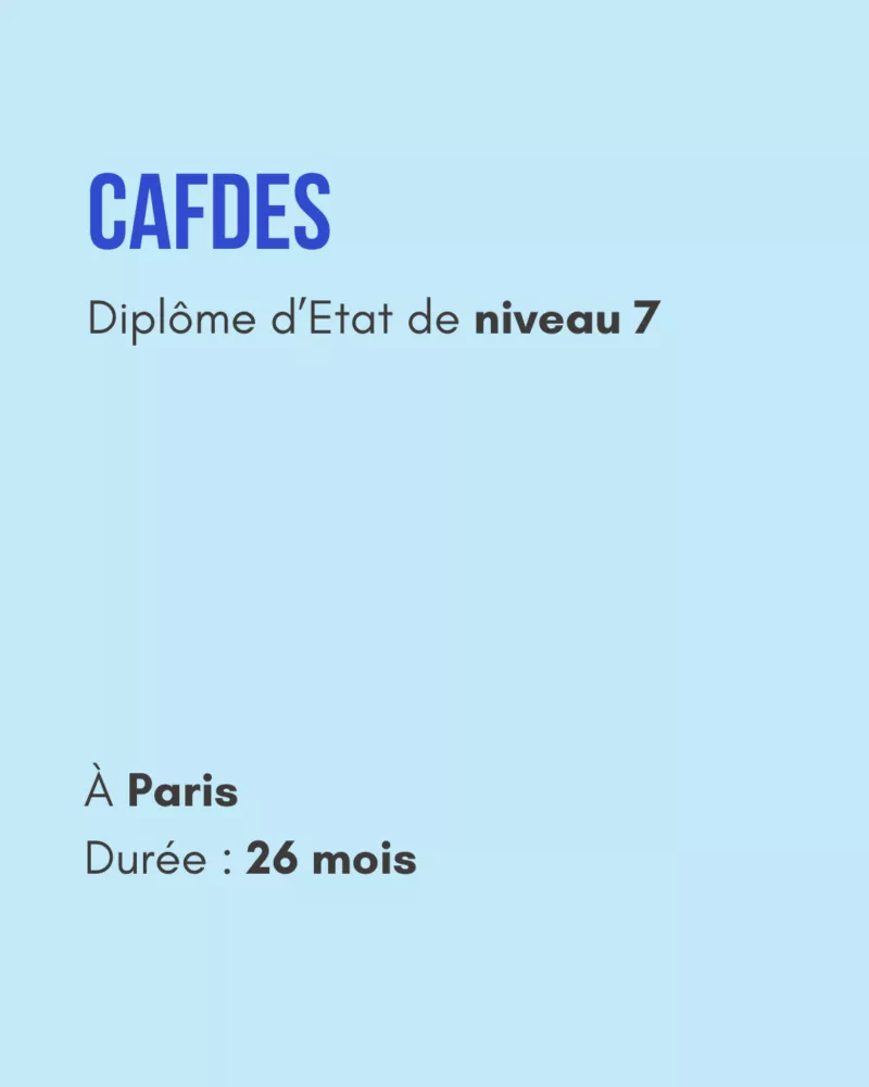 CAFDES en alternance