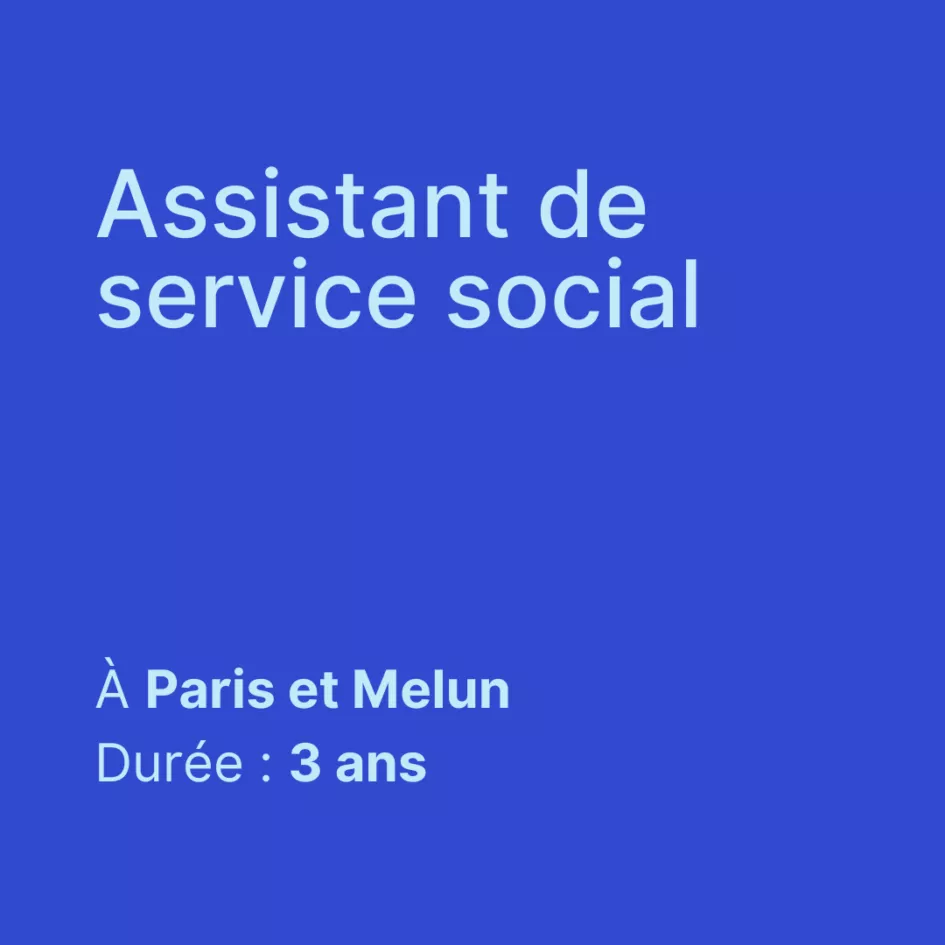 Assistant sociale Parcousrup IRTS Parmeniter